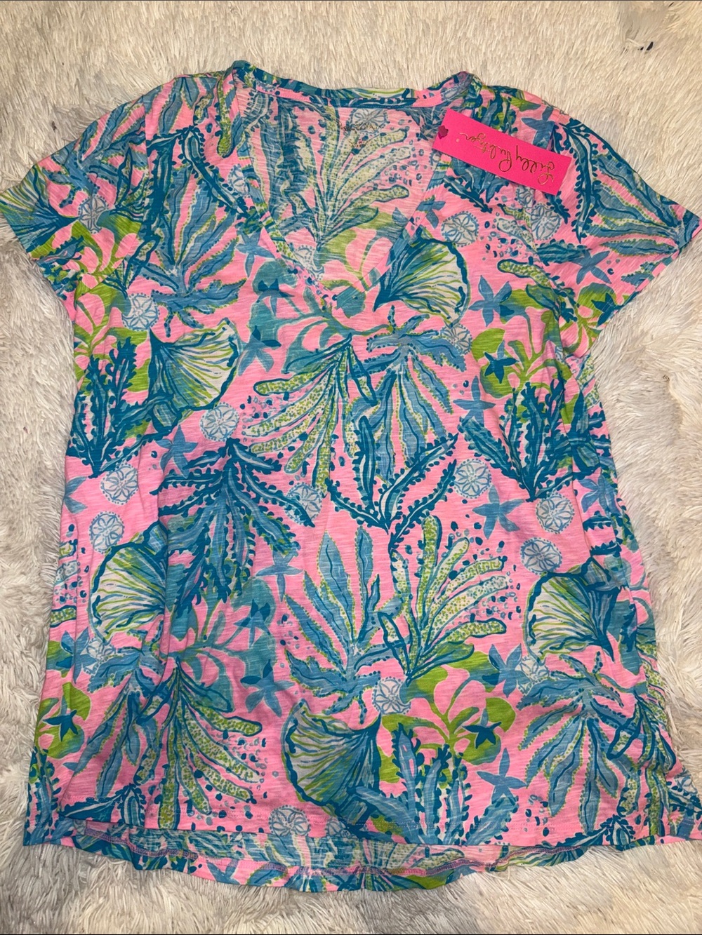 Lilly Pulitzer Mandevilla Baby V-Neck Etta Tee